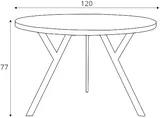 Okrúhly stôl 120 ZX