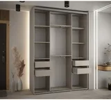 Šatní skriňa s posuvnými dverami so zrkadlom Dakota 3 160 cm 45 cm hĺbky