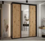Skriňa s posuvnými dverami so zrkadlom vysoká Davos 3 190 hĺbka 45 cm