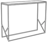 Konzolový stolík Fancy 100x30 cm