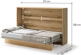 Sklápacia posteľ vodorovná 120 Bed Concept