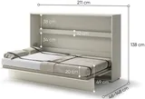Sklápacia posteľ vodorovná 120 Bed Concept