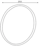 Okrúhle zrkadlo Grace 60 cm