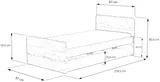 Posteľ 80208 so zdvíhacím roštom a úložným priestorom 90x200 cm