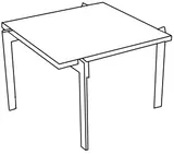 Odkladací stolík Borge Low 50