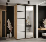 Skriňa s posuvnými dverami so zrkadlom Cannes 5 140 cm 60 cm hĺbky