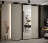 Skriňa s posuvnými dverami so zrkadlom Dakota 3 190 cm 60 cm hĺbky