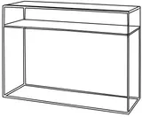 Konzolový stolík 100x35 cm Tensio 2 Floor Metal