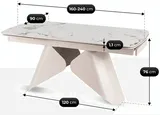 Rozkladací stôl Verona 160