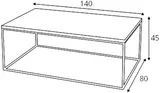 Stolík Tensio Solid Wood 140
