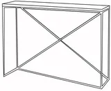 Konzolový stolík Memo Metal 100