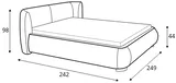 Posteľ 80296 KF (200x200 cm)