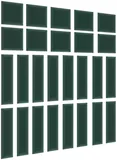 Súprava čalúnených panelov Quadratta 120x195 cm