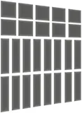 Súprava čalúnených panelov Quadratta 120x195 cm