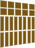 Súprava čalúnených panelov Quadratta 120x195 cm