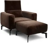 Kreslo s taburetom Cosy