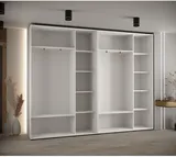 Skriňa s posuvnými dverami so zrkadlom vysoká Davos 3 300 hĺbka 45 cm