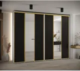 Skriňa s posuvnými dverami so zrkadlom vysoká Davos 3 300 hĺbka 45 cm