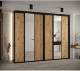 Skriňa s posuvnými dverami so zrkadlom vysoká Davos 3 300 hĺbka 45 cm