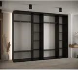 Skriňa s posuvnými dverami so zrkadlom vysoká Davos 3 300 hĺbka 45 cm