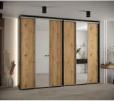Skriňa s posuvnými dverami so zrkadlom vysoká Davos 3 300 hĺbka 45 cm