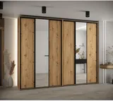 Skriňa s posuvnými dverami so zrkadlom vysoká Davos 3 300 hĺbka 45 cm