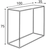 Konzolový stolík 100x35 cm Tensio Metal