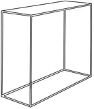 Konzolový stolík 100x35 cm Tensio Metal