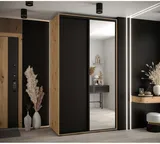 Posuvná skriňa so zrkadlom vysoká Davos 3 130 hĺbka 60 cm