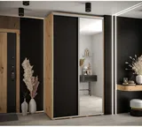 Posuvná skriňa so zrkadlom vysoká Davos 3 130 hĺbka 60 cm