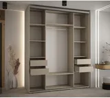 Skriňa s posuvnými dverami vysoká Dakota 8 190 hĺbka 60 cm výška 235,2 cm