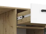 Moderný písací stôl s dvierkami a zásuvkou do izby pre mládež Fini