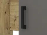 Moderný písací stôl s dvierkami a zásuvkou do izby pre mládež Fini