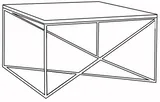 Odkladací stolík 100x100 Memo Solid Wood
