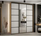 Skriňa s posuvnými dverami so zrkadlom Cannes 5 200 cm 45 cm hĺbky