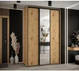 Skriňa s posuvnými dverami so zrkadlom vysoká Davos 3 160 hĺbka 60 cm