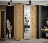 Skriňa s posuvnými dverami so zrkadlom vysoká Davos 3 160 hĺbka 60 cm
