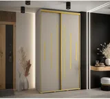 Skriňa s posuvnými dverami vysoká Dakota 12 140 hĺbka 60 cm výška 235,2 cm