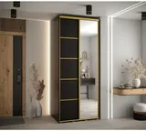 Skriňa s posuvnými dverami so zrkadlom Cannes 5 100 cm 60 cm hĺbky