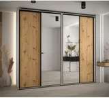 Skriňa s posuvnými dverami so zrkadlom vysoká Davos 3 270 hĺbka 45 cm