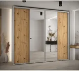 Skriňa s posuvnými dverami so zrkadlom vysoká Davos 3 270 hĺbka 45 cm