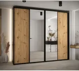 Skriňa s posuvnými dverami so zrkadlom vysoká Davos 3 270 hĺbka 45 cm