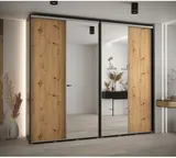 Skriňa s posuvnými dverami so zrkadlom vysoká Davos 3 270 hĺbka 45 cm