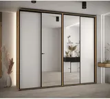 Skriňa s posuvnými dverami so zrkadlom vysoká Davos 3 270 hĺbka 45 cm