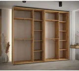 Skriňa s posuvnými dverami so zrkadlom vysoká Davos 3 270 hĺbka 45 cm