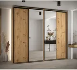 Skriňa s posuvnými dverami so zrkadlom vysoká Davos 3 270 hĺbka 45 cm