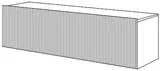 Závesný TV stolík Nicole 200 cm