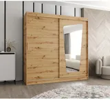 Skriňa s posuvnými dverami so zrkadlom Moka 200 cm