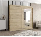 Skriňa s posuvnými dverami so zrkadlom Moka 200 cm