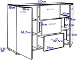 Komoda ABS-120 K3